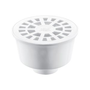 Ralo Cônico Sifonado com Saída Inferior Herc - Branco