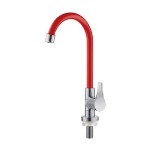 Torneira de Mesa Herc Twist Color com Bica Móvel - Vermelha