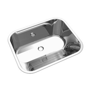 Cuba Tanque Mekal Rebordeado em Aço Inox Polido - CT-50