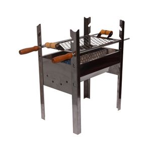 Churrasqueira Inox Telhaluz Portátil Grande