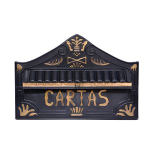 Porta Carta Telhaluz Real Ouro Pequeno