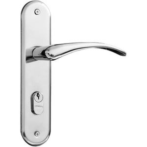Conjunto Fechadura Externa 1300 Madrid Cromado - Silvana