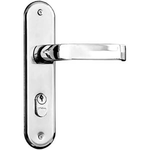 Conjunto Fechadura Externa 1300 Ravena Cromado - Silvana