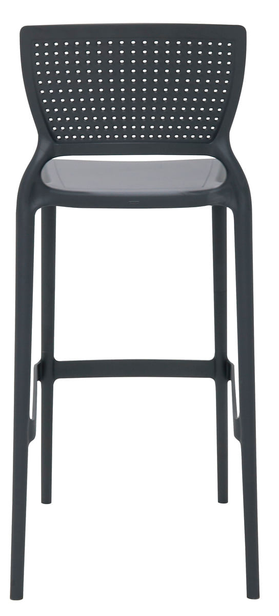Cadeira Tramontina Safira em Polipropileno e Fibra de Vidro com Braços  Grafite de Qualidade em Promoção