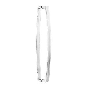 Puxador Porta Retangular Curvo 800mm Inox Polico - Silvana