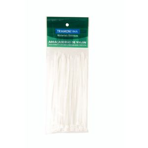 Abraçadeira de Nylon Tramontina 140 x 3,4 mm Branca