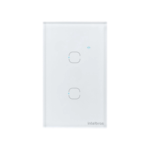 Interruptor Inteligente Touch Wi-Fi 2 Teclas Branco - Intelbras EWS 1002 BR