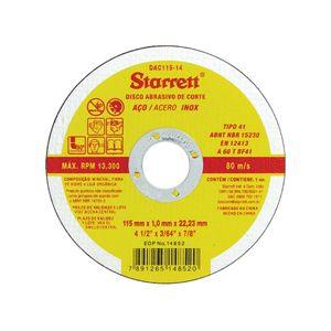 Disco de Corte Categoria Starrett