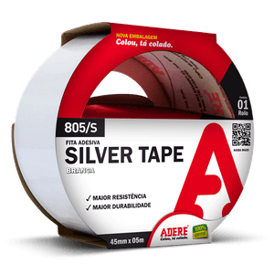 Fita Silver Tape Adere 805S 45 mm x 5 metros - Branco
