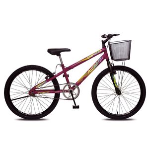 Bicicleta Colli Allegra City Aro 24 com Freio V-Break - Roxo Perolizado