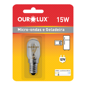 Lâmpada Incandescente Ourolux Micro-ondas E14 15W 127V