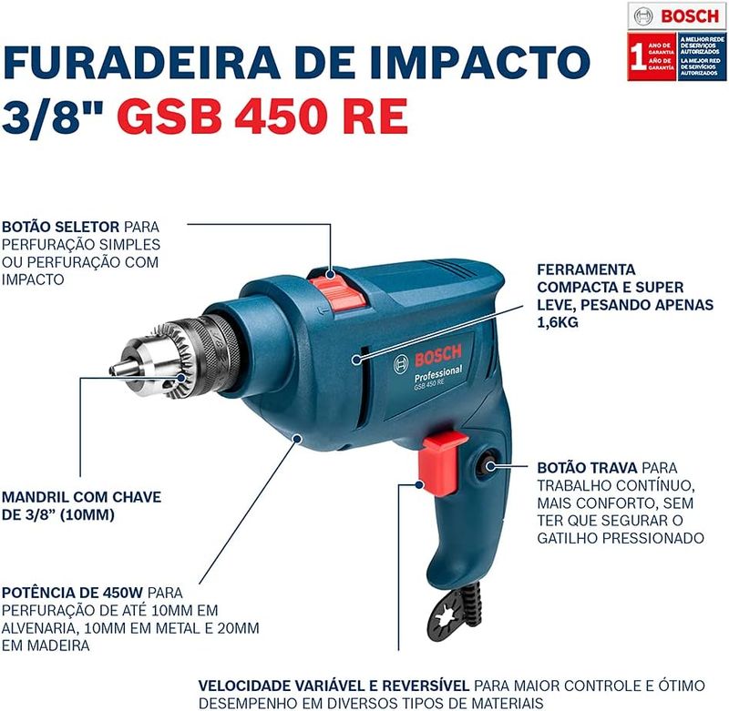 Taladro Bosch GSB-450