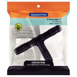 Te Interno Tramontina para Mangueira Triplo - 1/2”
