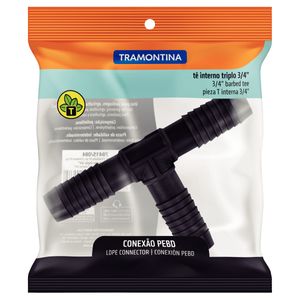 Te Interno Tramontina para Mangueira Triplo - 3/4"