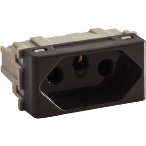 Tomada Tramontina 2P + T 10 A  / 250 V - Grafite