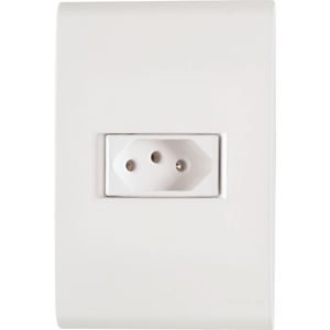 Conjunto Tomada Tramontina 2P + T 10 A / 250 V – Liz Branco