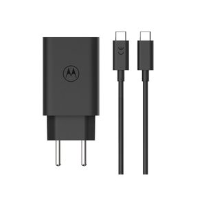 Carregador de Parede Motorola Super Charge Turbo Power 68 W com Cabo Usb-C