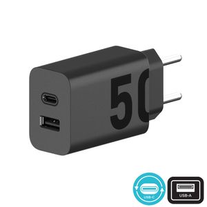 Carregador de Parede Motorola Turbo Power 50 W Duo sem Cabo
