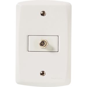 Conjunto Tomada Tv / Sat Tramontina – Lux2 Branco