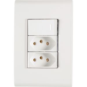 Interruptor Tramontina 2 P + T 20 A 25 V -  Liz Branco