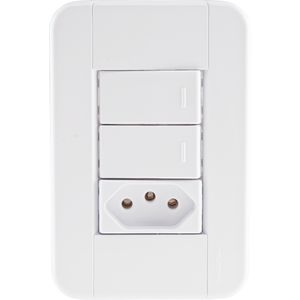 Interruptor Tramontina Simples Duplo 2 P + T 20 A
