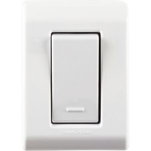 Interruptor Tramontina Simples LizFlex Branco