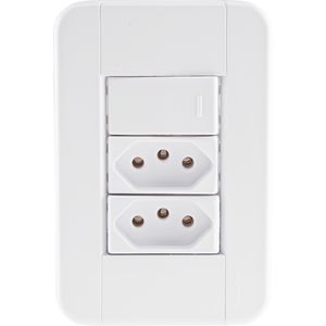 Interruptor Tramontina Tomada Dupla 2 P + T 20 A