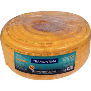 Eletroduto Corrugado Leve Flexível DN25 3/4" Tramontina 50 metros