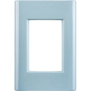 Placa Tramontina 3 Postos 4 x 2 – Giz Azul Jeans