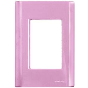 Placa Tramontina 3 Postos 4 x 2 – Giz Rosa