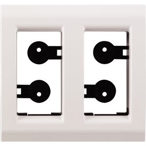Placa Tramontina para Móvel 2 Postos – Liz Branca