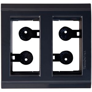 Placa Tramontina para Móvel 2 Postos – Liz Grafite