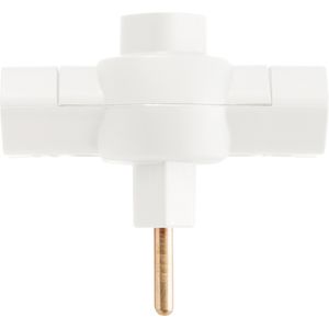 Plugue Tramontina T 2 P  10 A 250 V - Branco