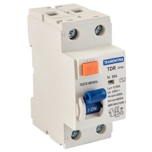 Interruptor Tramontina TDR-80 2P 80 A 30 mA 6 KA