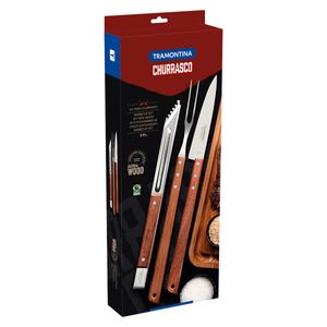 Jogo de Churrasco Tramontina Inox – 3 Peças