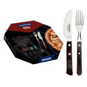 Jogo para Pizza Tramontina Polywod Castanho – 8 Peças