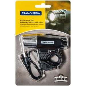 Lanterna Tramontina LED Recarregável para Bicicleta