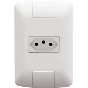 Conjunto Tramontina com 1 Tomada 2 P + T Aria 20 A 250 V - Branco