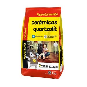 Rejunte Quartzolit Cerâmica Cinza Outono 1 Kg