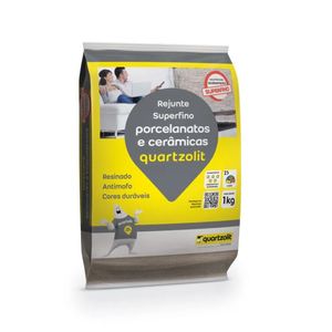 Rejunte Quartzolit Porcelanatos e Cerâmicas Branco 1 Kg