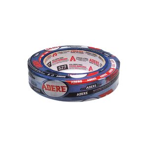Fita Crepe Adere Pintura Imobiliária 24 mm x 50 metros - Azul