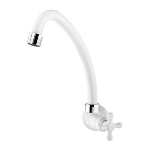 Torneira Viqua Marujá Bica Móvel para Cozinha 1/2 x 3/4 - Branco