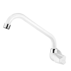 Torneira Viqua Foz Bica Longa 1/2 x 3/4 - Branco