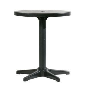 Mesa Plastex Redonda Sol - Preta