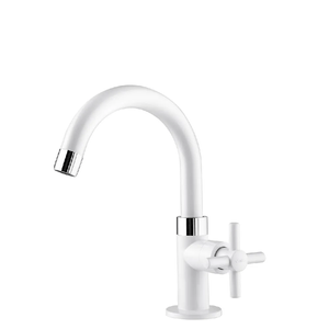 Torneira Viqua Fienza de Mesa Bica Alta 1/2 - Branco