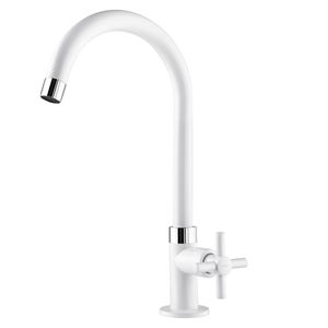 Torneira Viqua Fienza para Cozinha Bica Móvel 1/2 - Branco