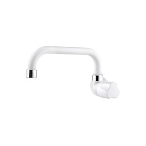 Torneira Viqua Foz de Parede Bica Horizontal 1/2 x 3/4 - Branco