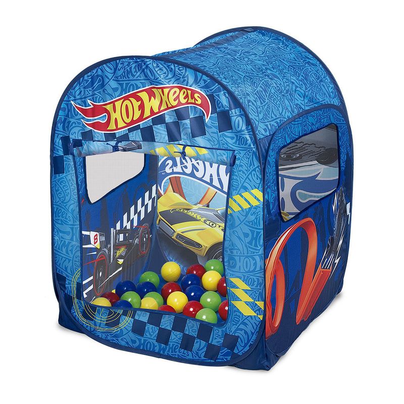 Barraca-Infantil-Hot-Wheels-Com-50-Bolinhas-Fun-Divirta-se
