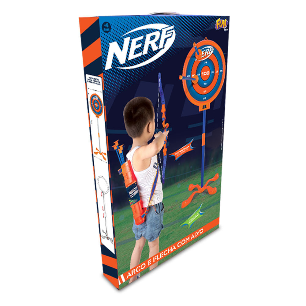 Nerf Arco E Flechas Com Alvo Laser Nf - Pirlimpimpim Brinquedos