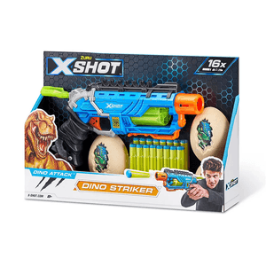 Lançador X-Shot Attack Dino Striker Blue Candide